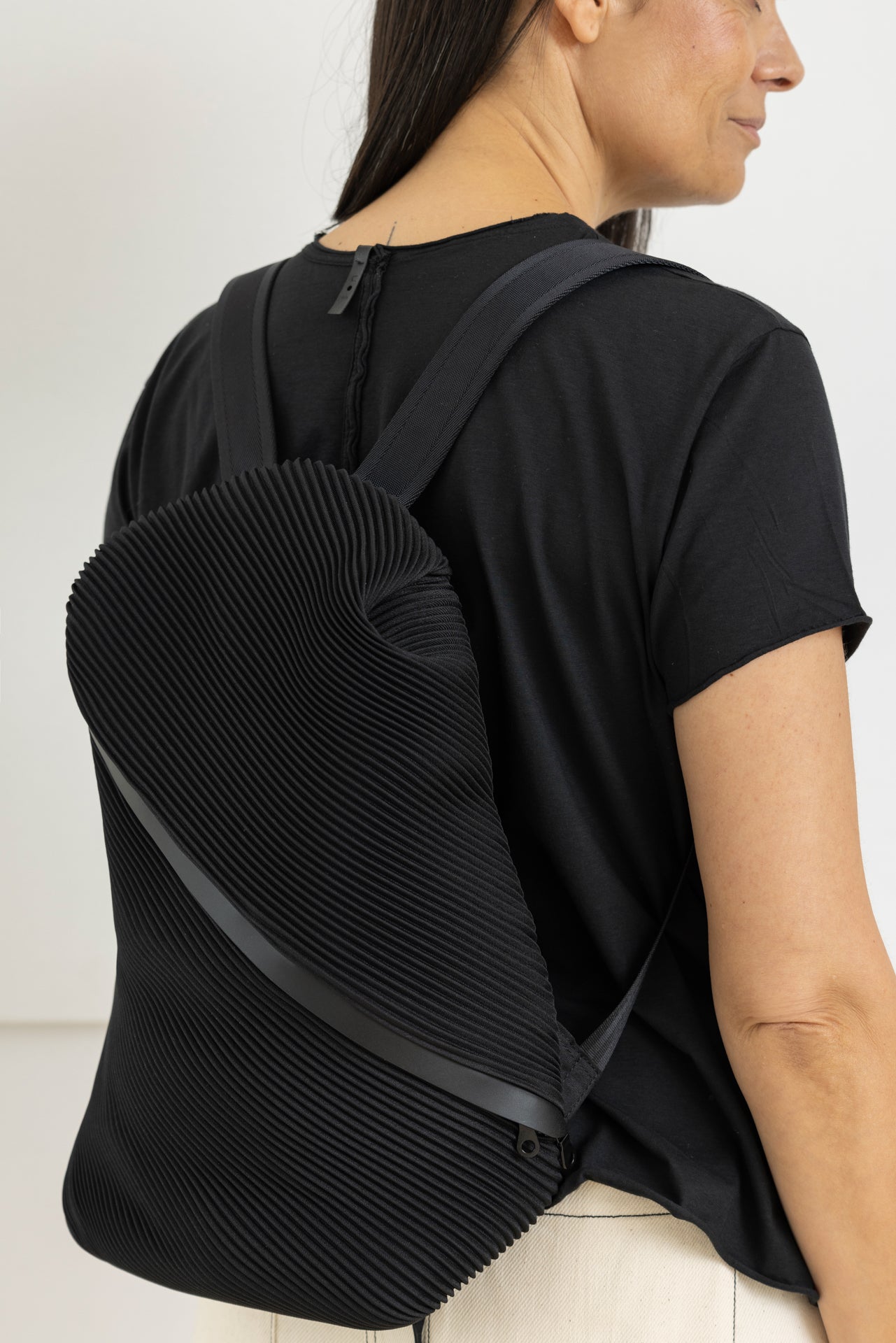 PLEATS PLEASE ISSEY MIYAKE BIAS BACKPACK BLACK – The Design