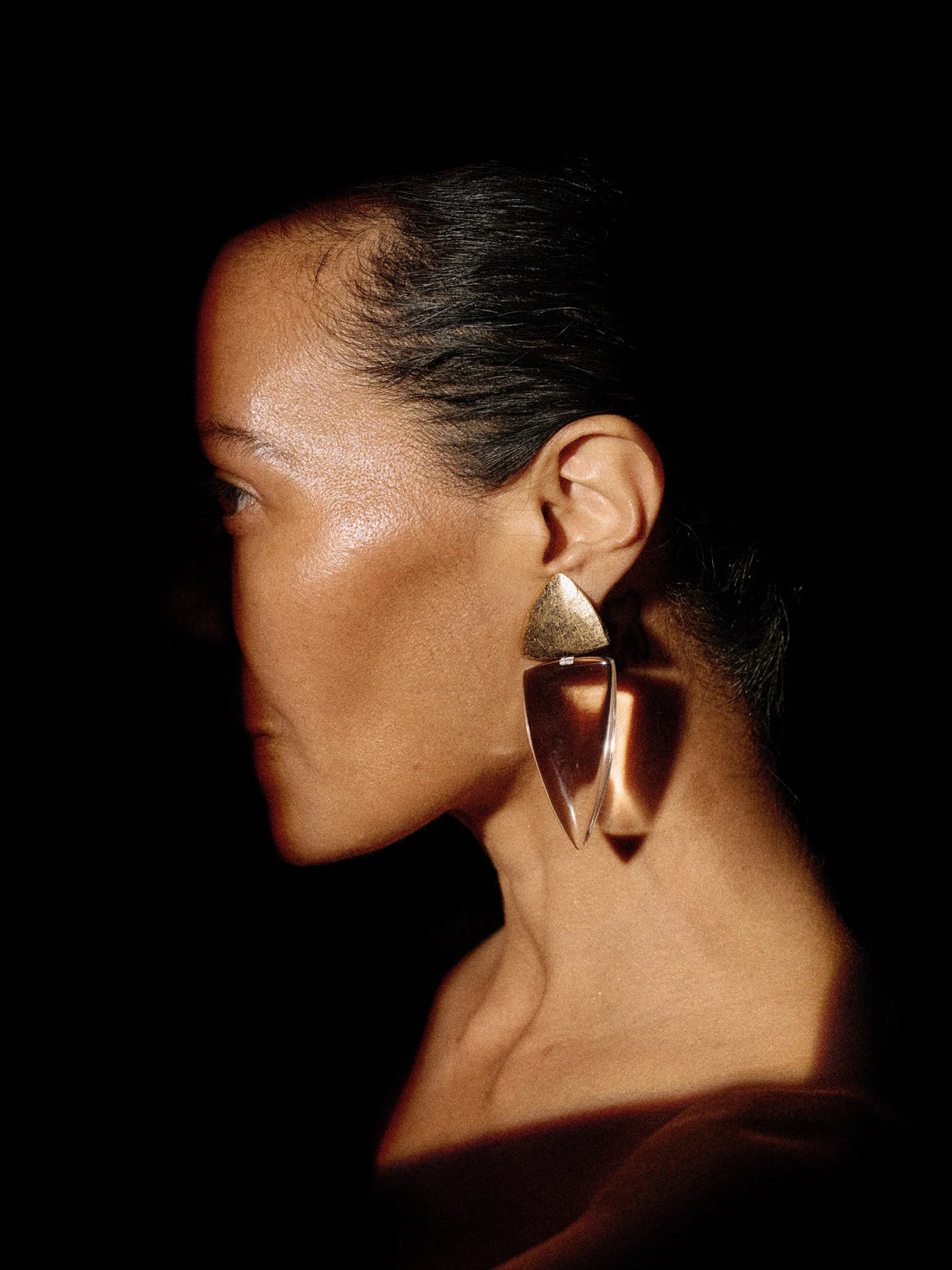 MONIES FIRA EARRINGS GOLD