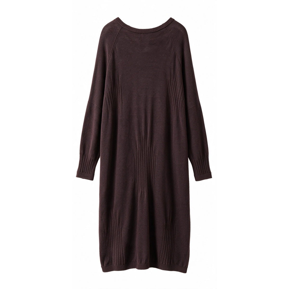 STUDIO B3 Vestido de malha bordô – imagem 2