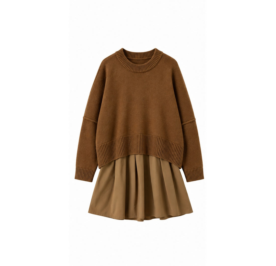 SORT AARHUS Ophelie Camisola de lã âmbar