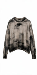 SERIE NUMERICA jersey en tono natural pintado a mano