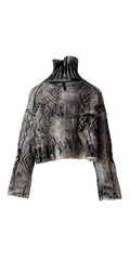SERIE NUMERICA jersey corto natural pintado a mano – imagen 2