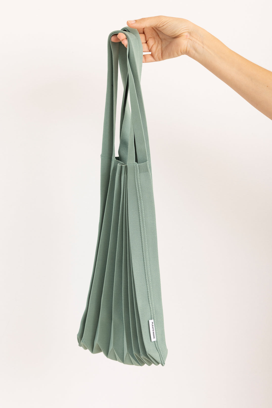 PLEATS MAMA SHOULDER BAG SAGE