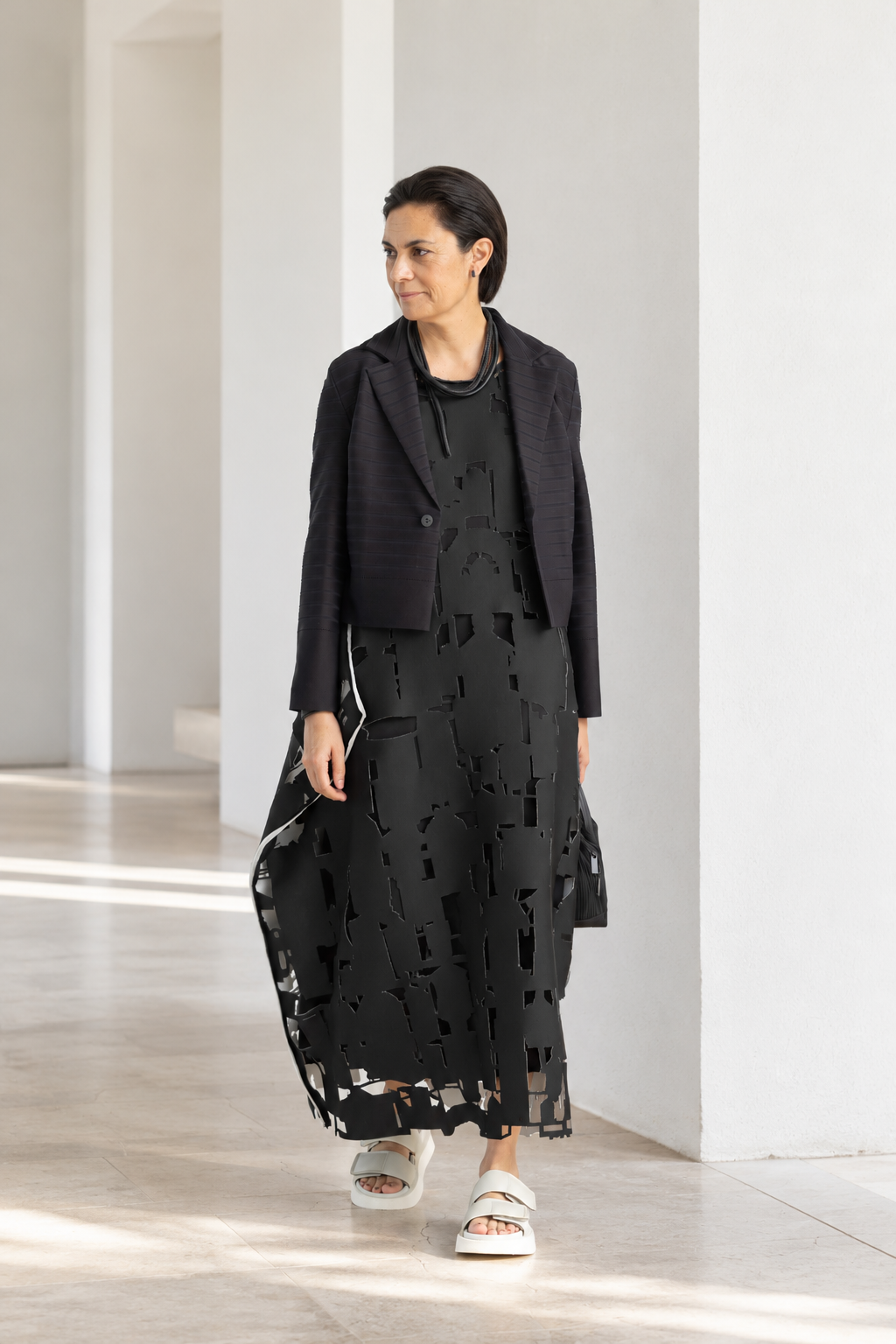 ISSEY MIYAKE Casaco preto