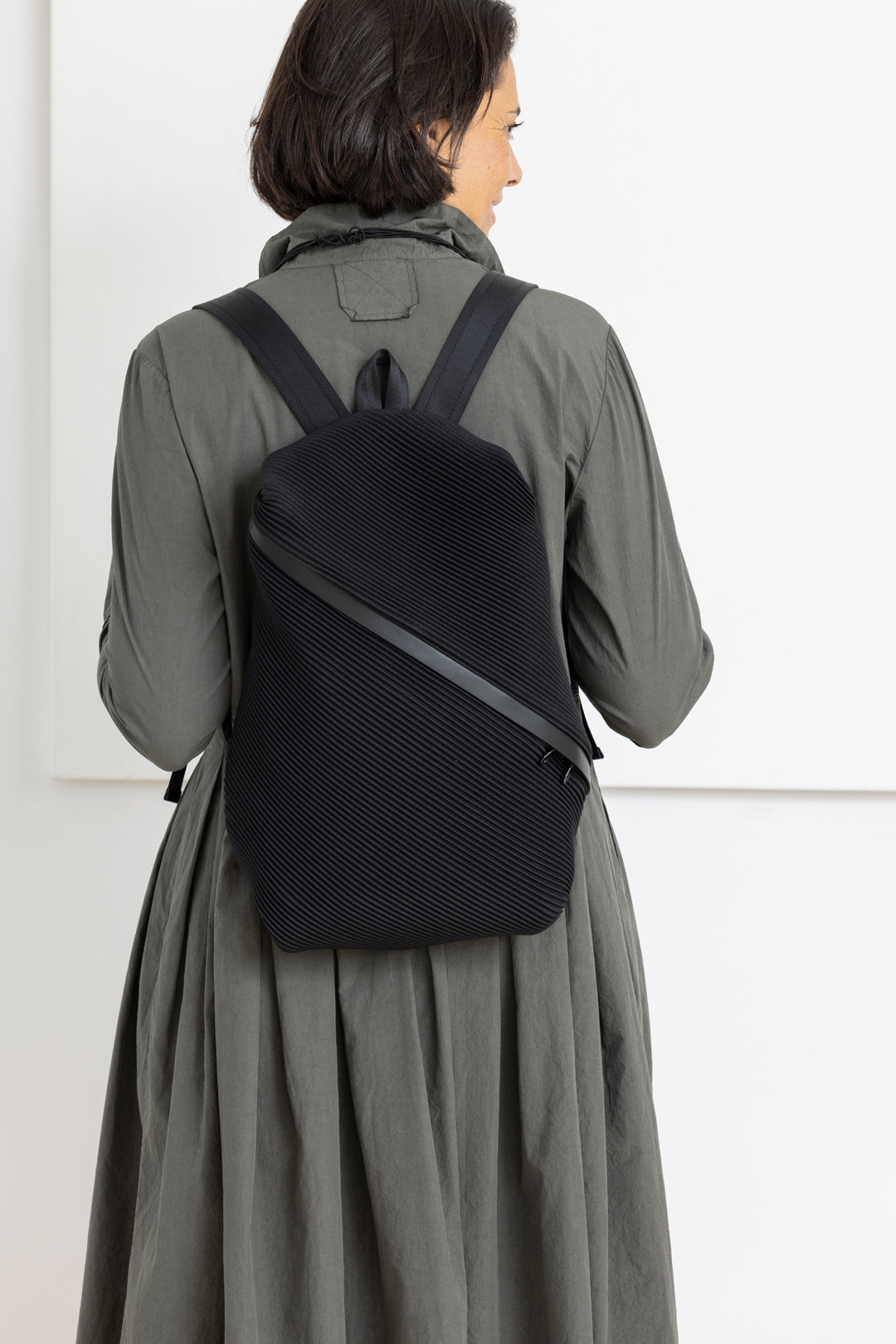 PLEATS PLEASE ISSEY MIYAKE BIAS BACKPACK BLACK – The Design