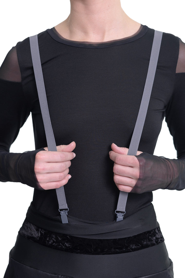 ART POINT CLIP SUSPENDERS GREY