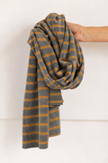MAMA B segovia scarf grey stripes – image 2