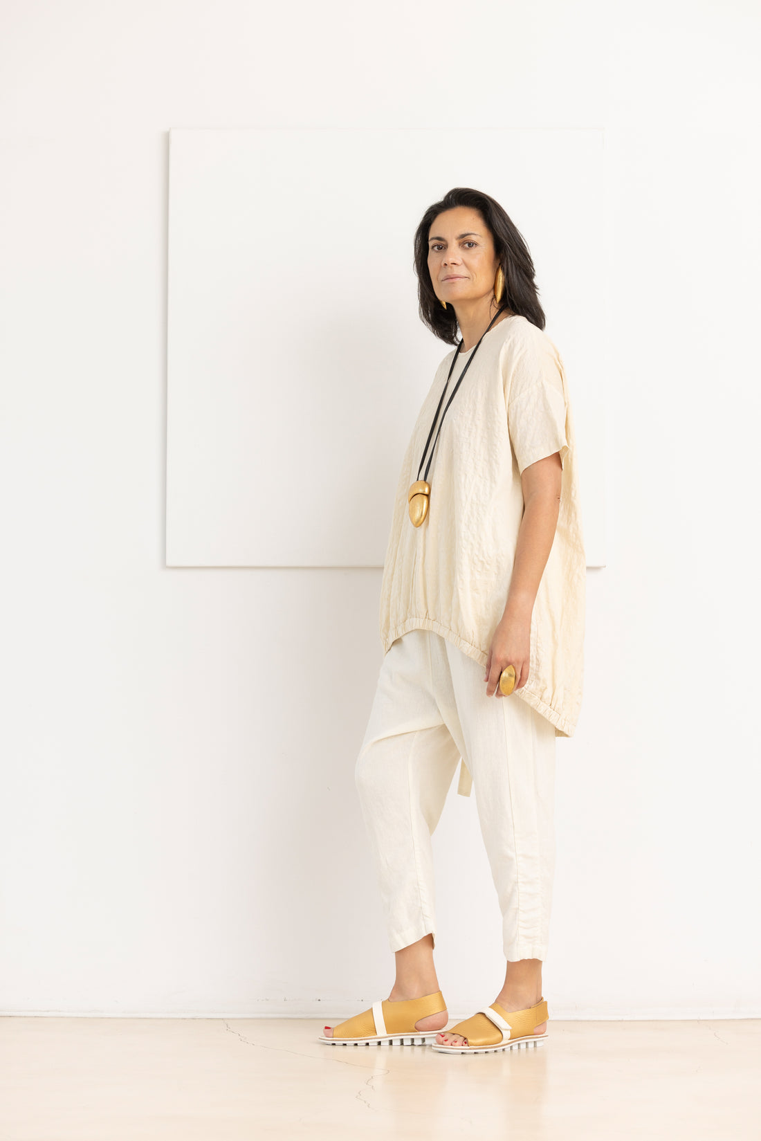 STUDIO B3 suzie tunic milk