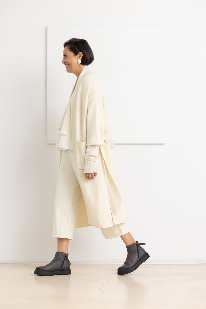 MA ' RY ' YA knitted coat white