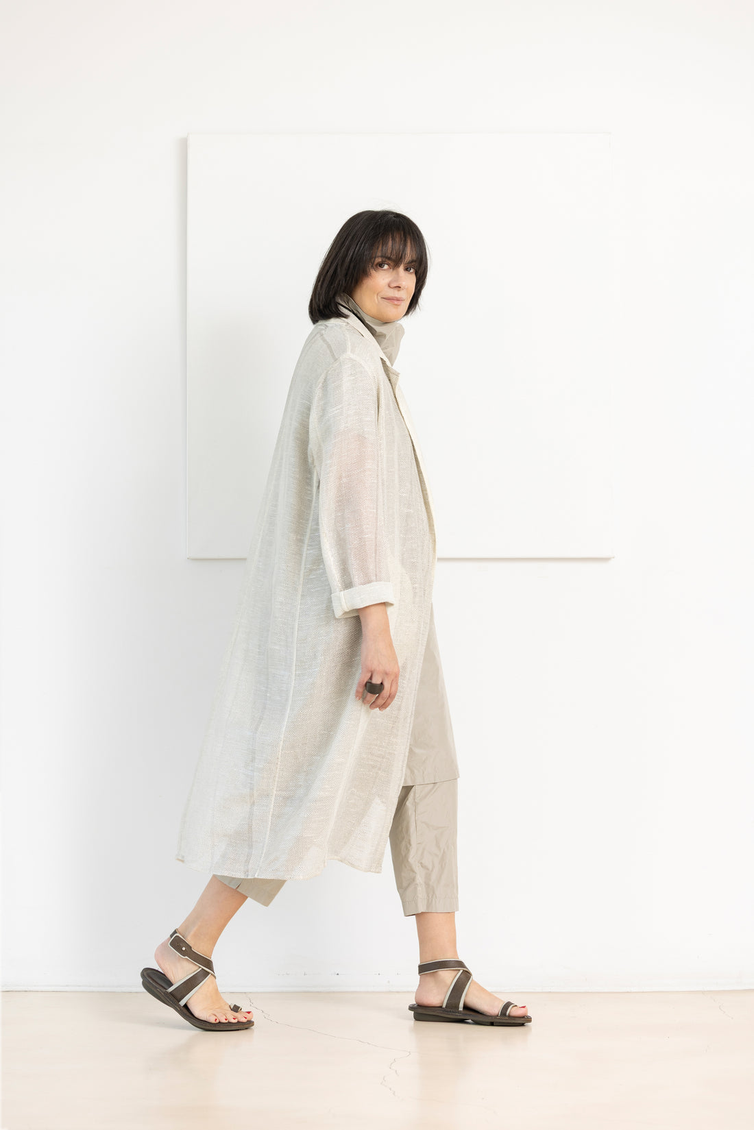 AVANT TOI DUSTER COAT LAMINA CANNA