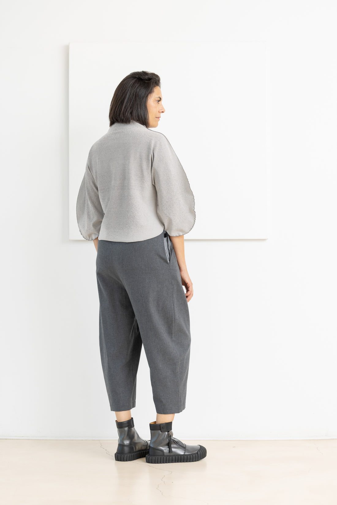 MIIYU BALOON TROUSERS DARK GREY