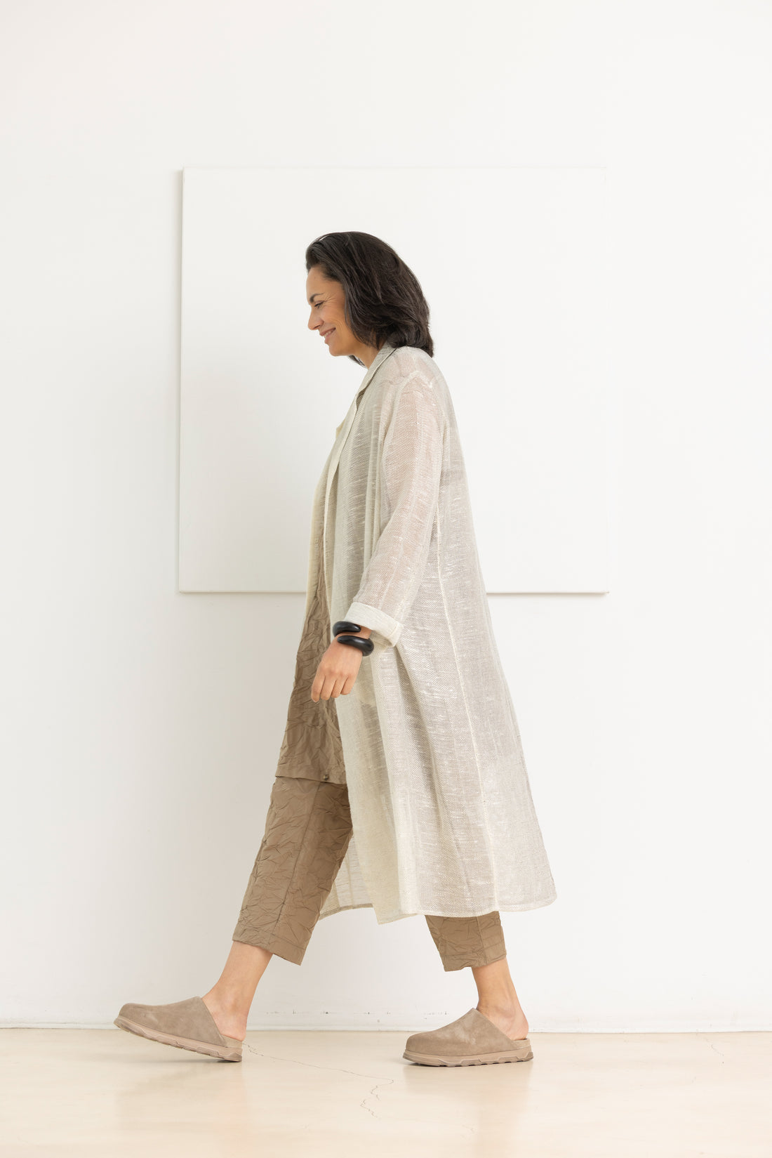 AVANT TOI DUSTER COAT LAMINA CANNA