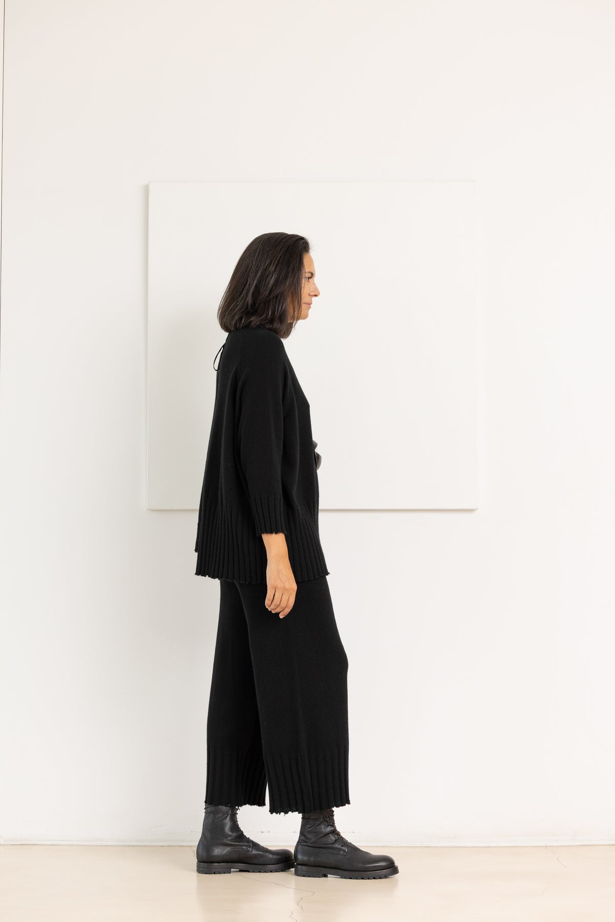SERIE NUMERICA knitted pants black – image 2