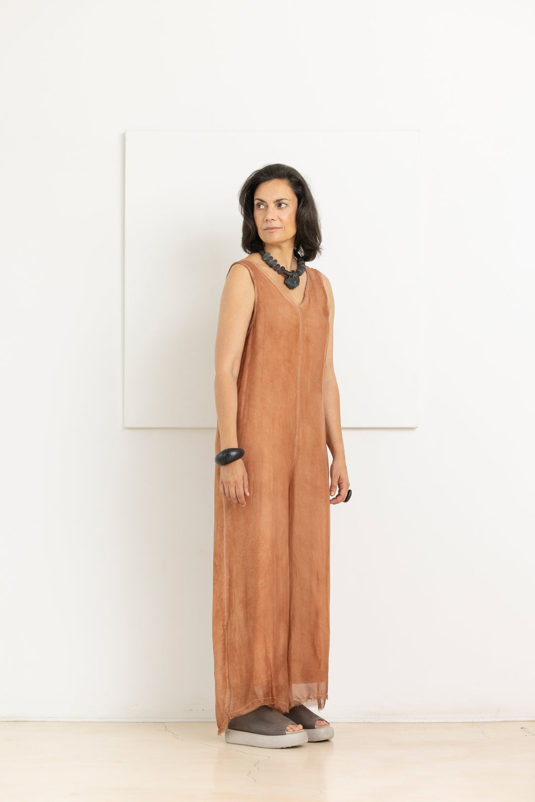 SANCTAMUERTE jumpsuit starfish orange