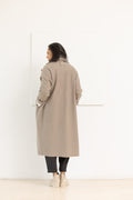 AEQUAMENTE long coat tortora – image 7