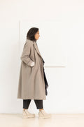 AEQUAMENTE long coat tortora – image 5