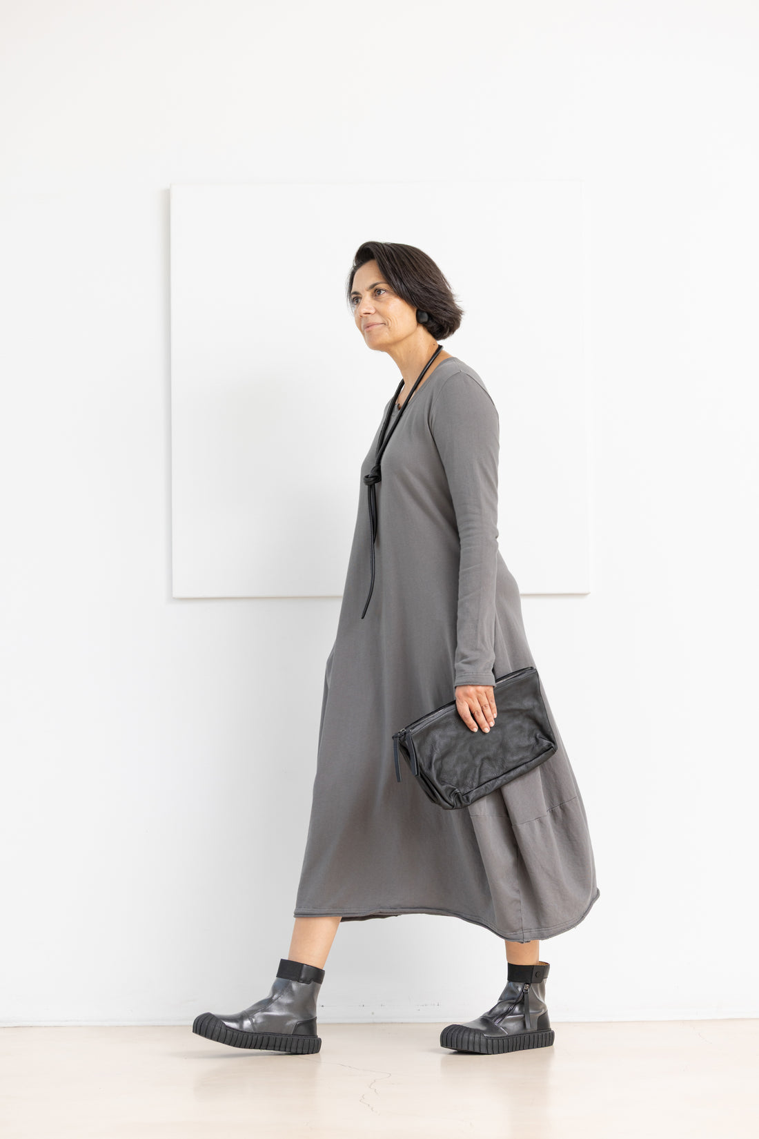 RUNDHOLZ BLACK LABEL DRESS DARK GREY