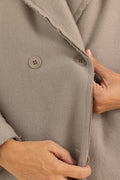AEQUAMENTE long coat tortora – image 8
