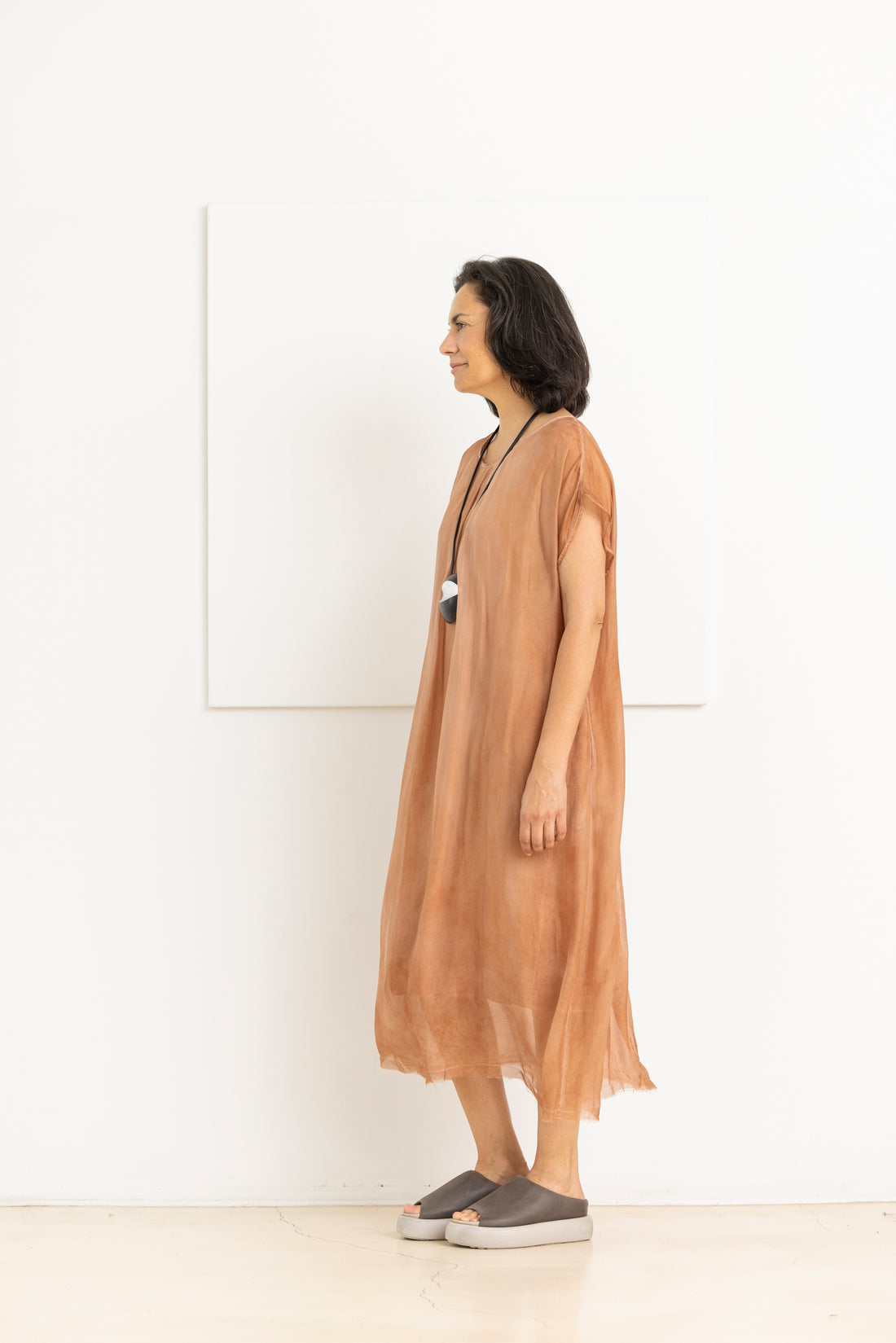 SANCTAMUERTE dress starfish orange