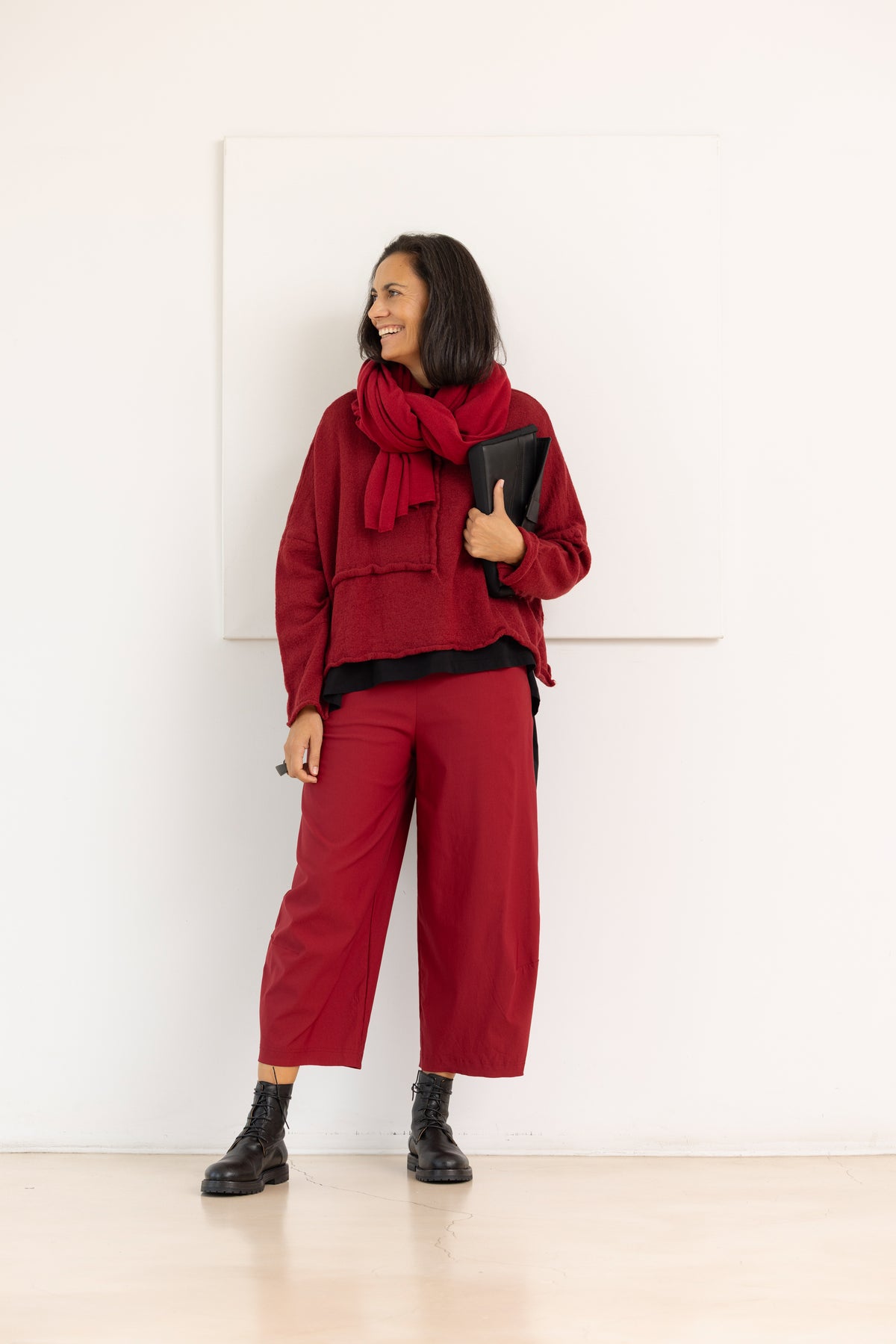 RUNDHOLZ BLACK LABEL pantalones tulipán rojo – imagen 3