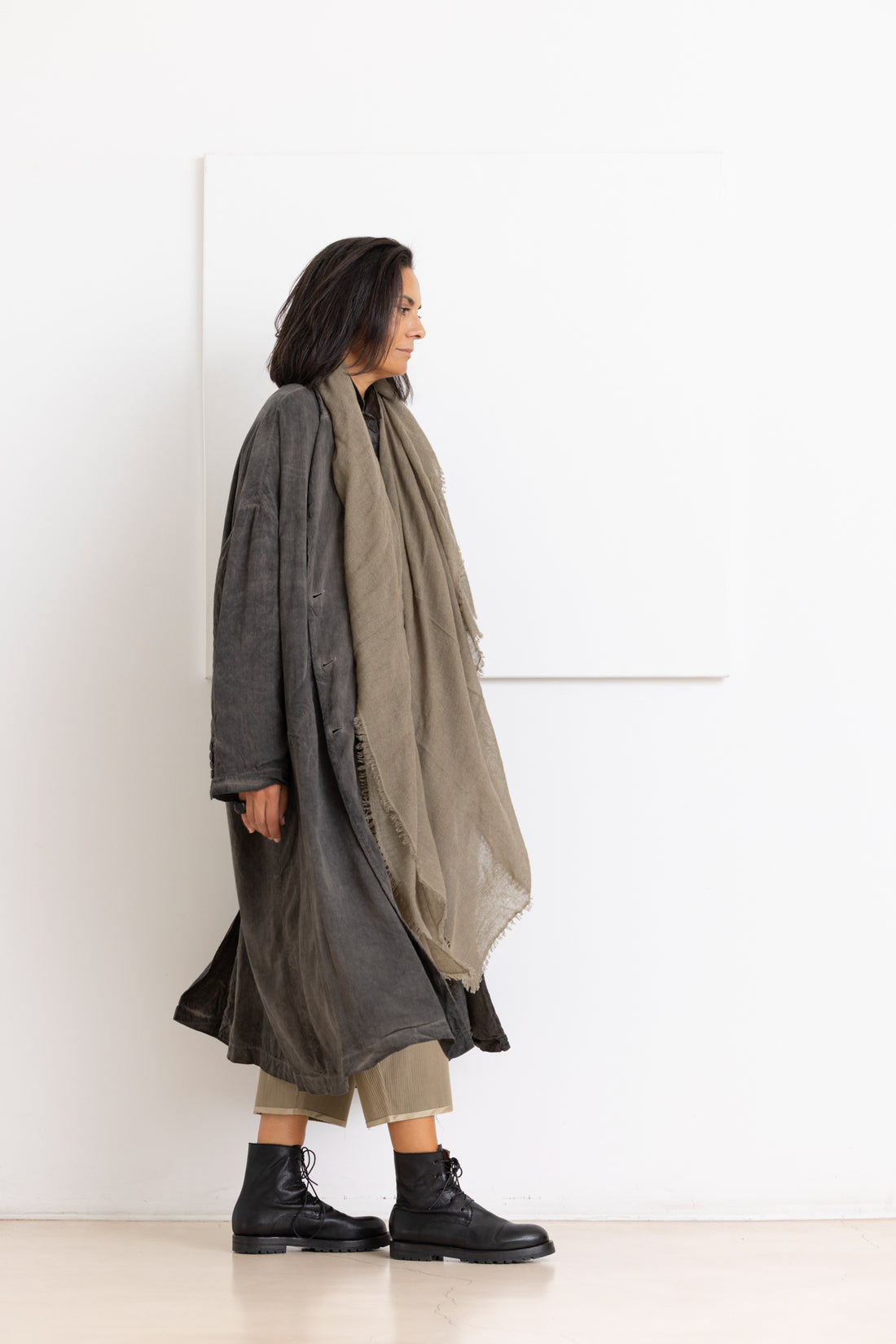 RUNDHOLZ Coat stripe ginger