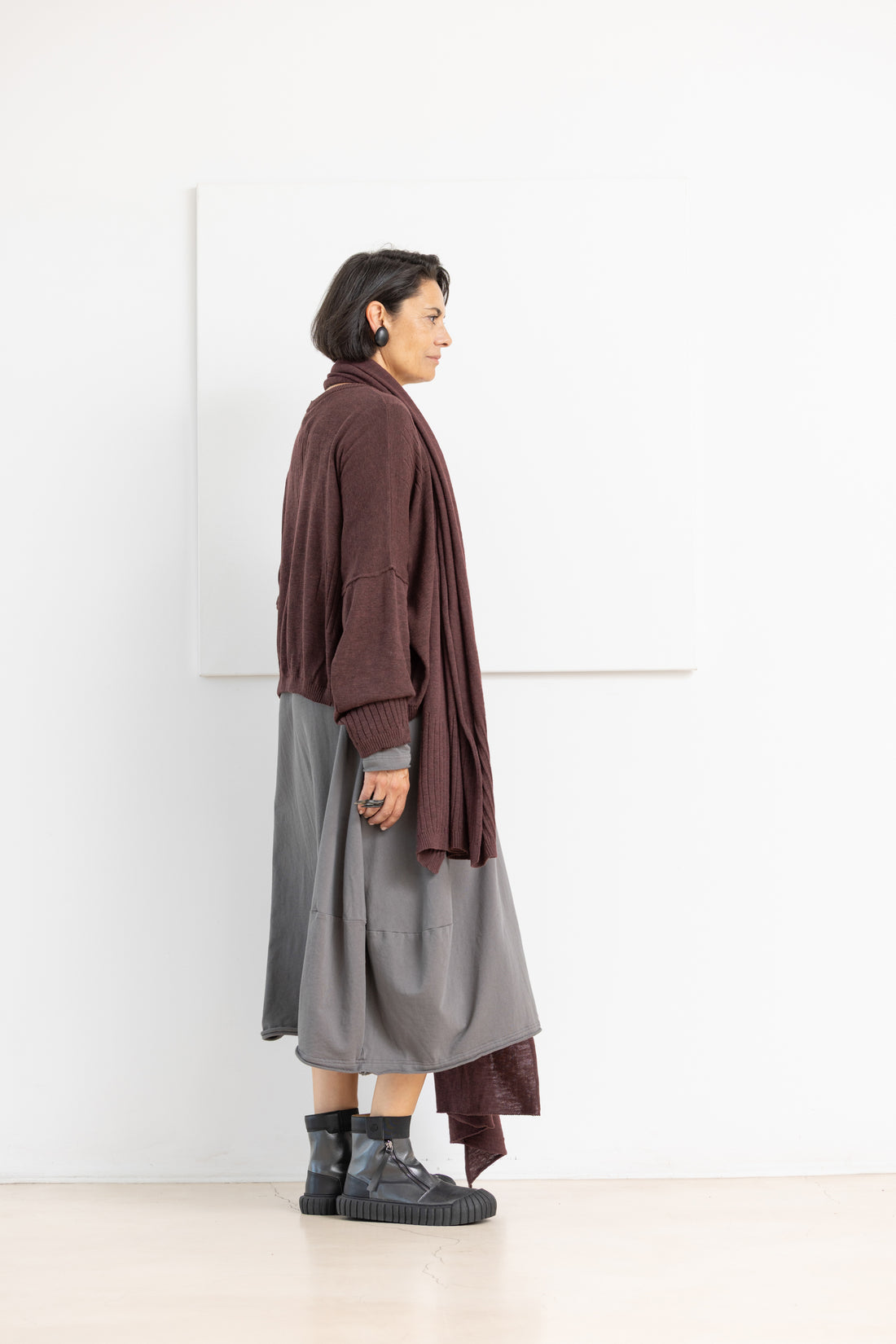STUDIO B3 PRESS JUMPER BURGUNDY