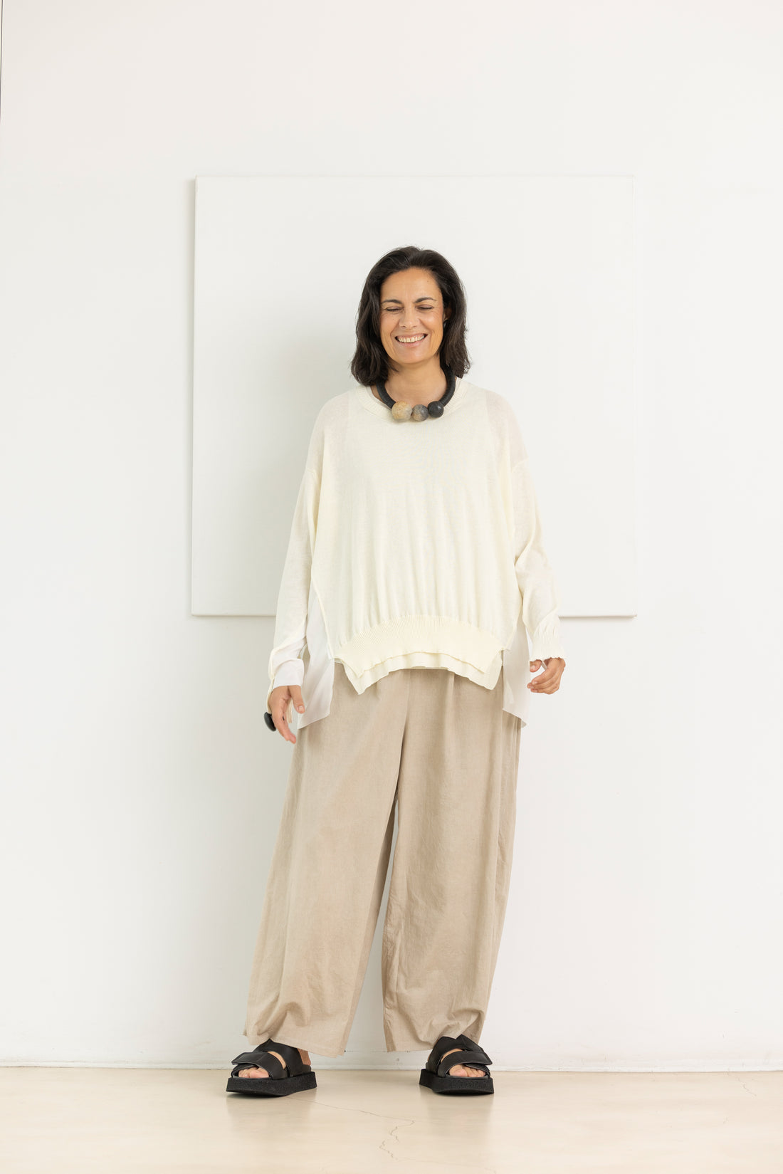 SERIE NUMERICA pullover ecru