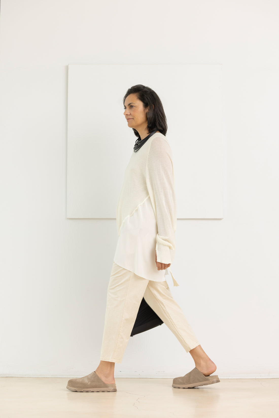 SERIE NUMERICA maxi pull ecru