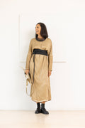 SANCTAMUERTE Vestido ámbar dorado – imagen 6