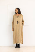 SANCTAMUERTE Vestido ámbar dorado – imagen 3
