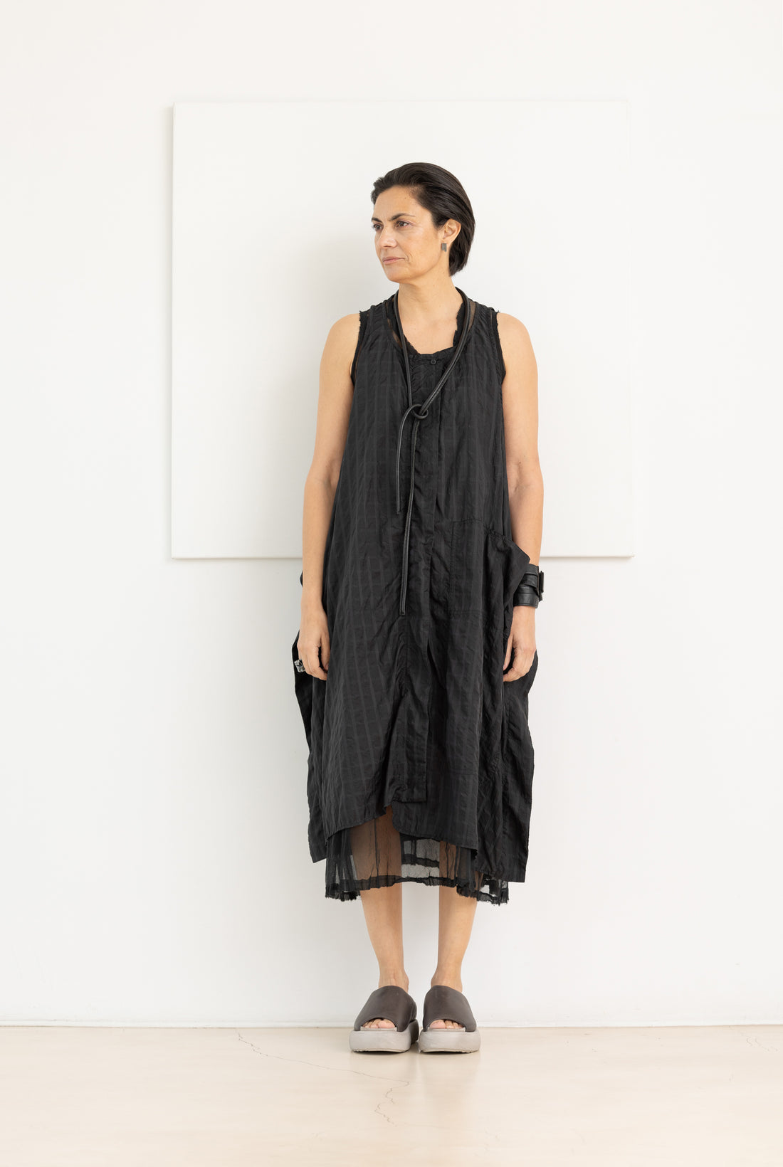 RUNDHOLZ DIP DRESS BLACK