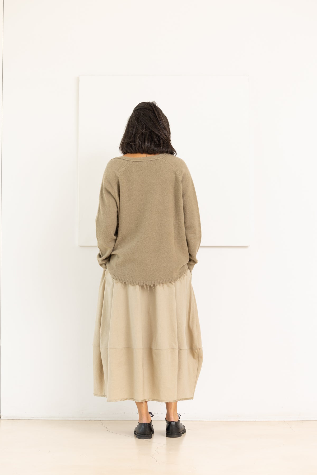 MIIYU wool mush skirt sage – image 5