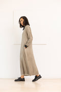 SANCTAMUERTE Vestido beige grisáceo – imagen 3