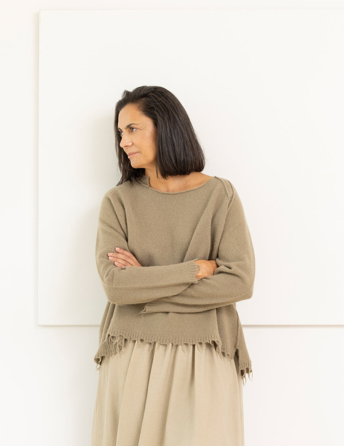 RUNDHOLZ Jersey de lana color jengibre