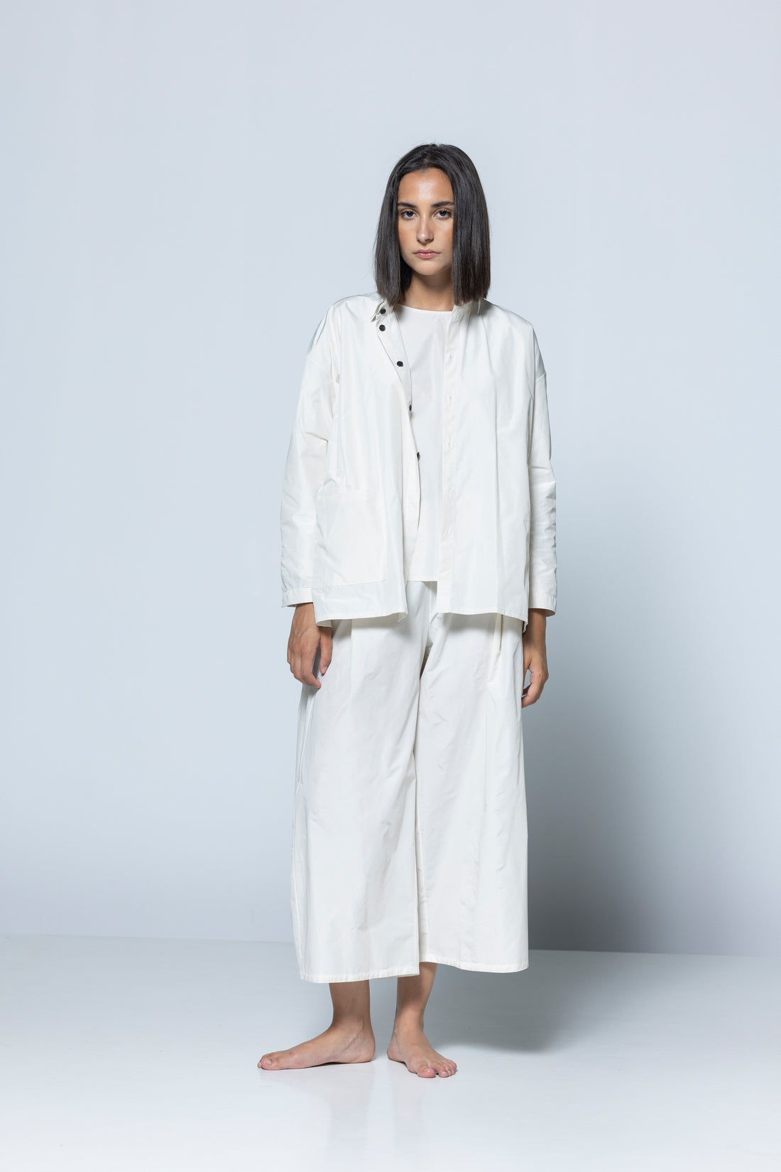 MIIYU KUMO pocket shirt ocher
