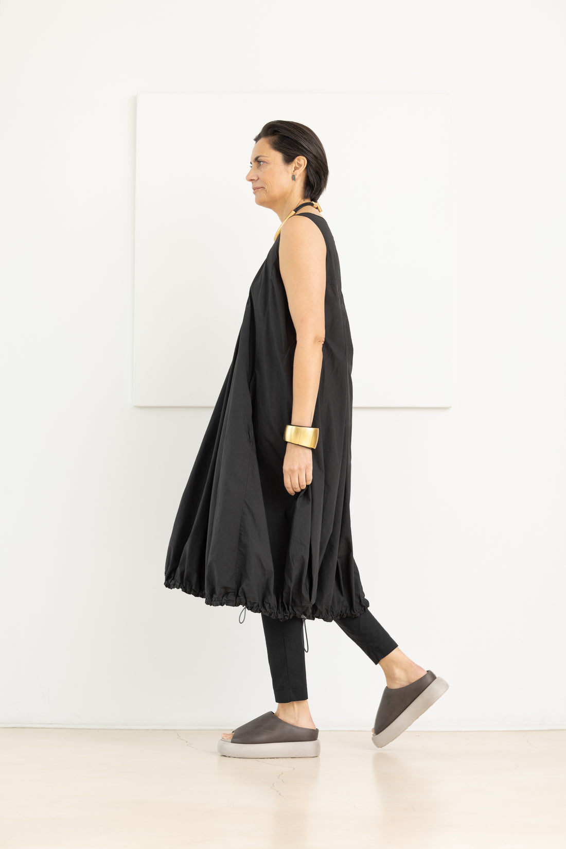 RUNDHOLZ DIP DRESS BLACK