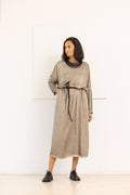 SANCTAMUERTE Vestido beige grisáceo – imagen 6