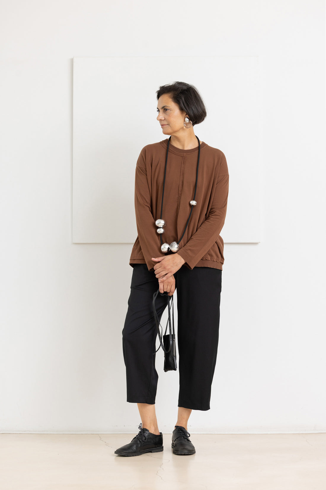 MARIA CALDERARA LONG NECKLACE SILVER