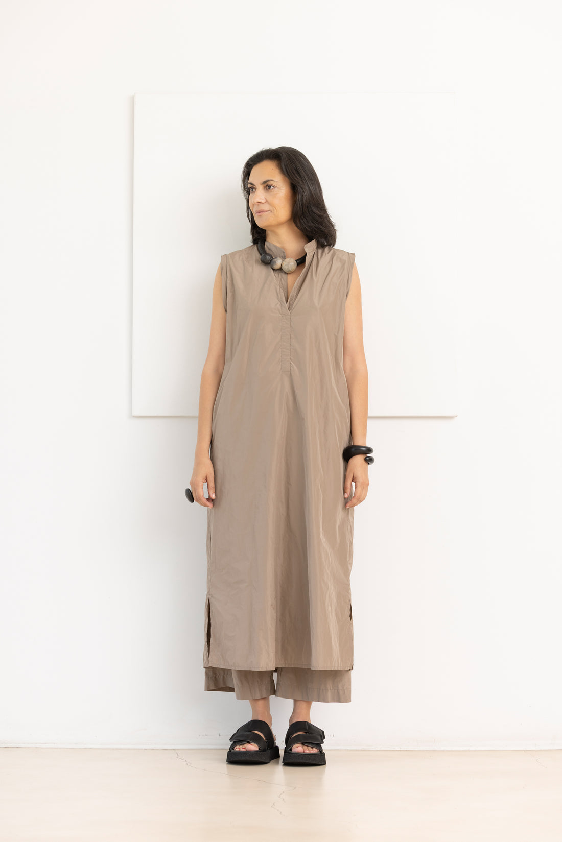 KATHARINA HOVMAN long dress noisette