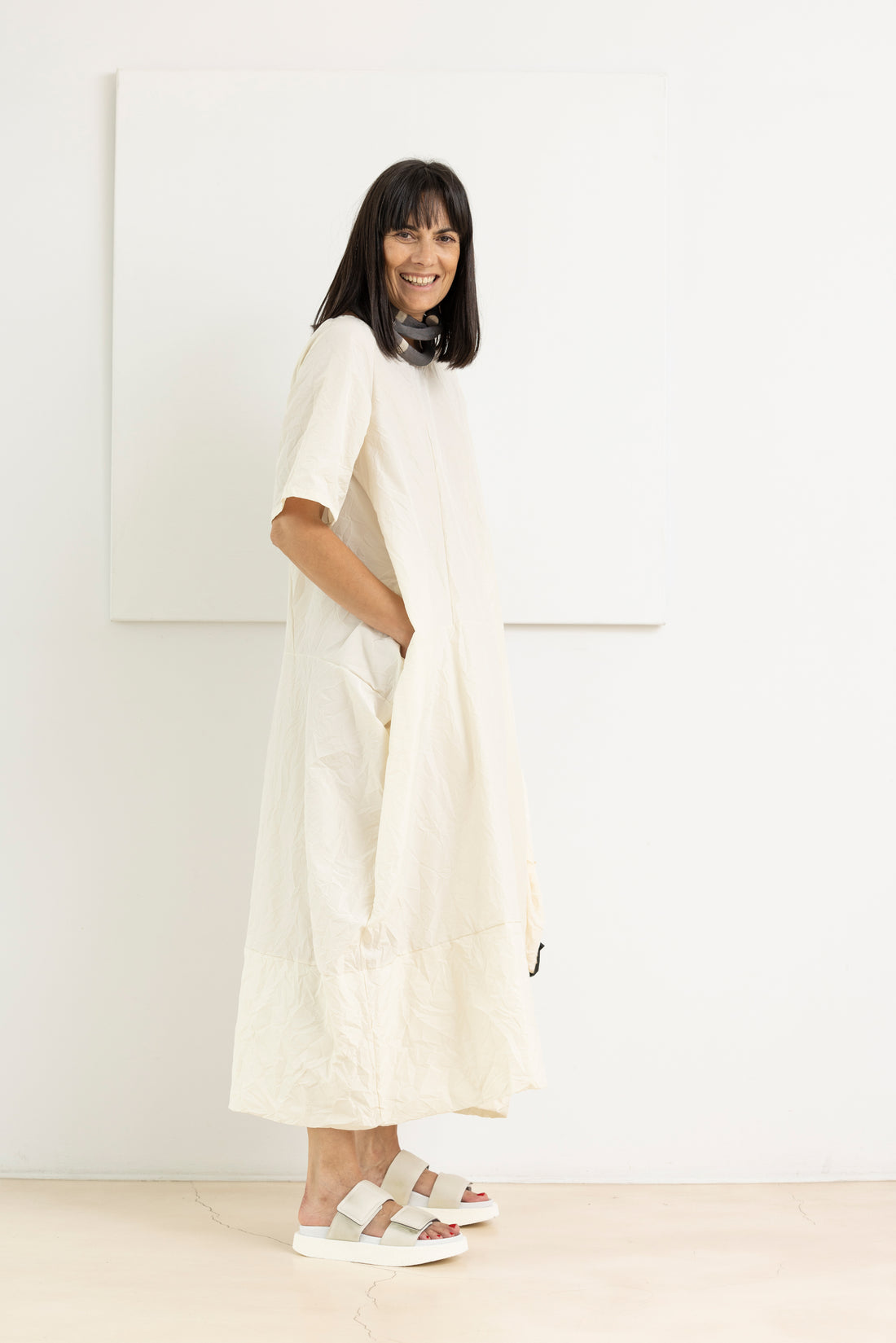 MARIA CALDERARA OVERSIZED  DRESS