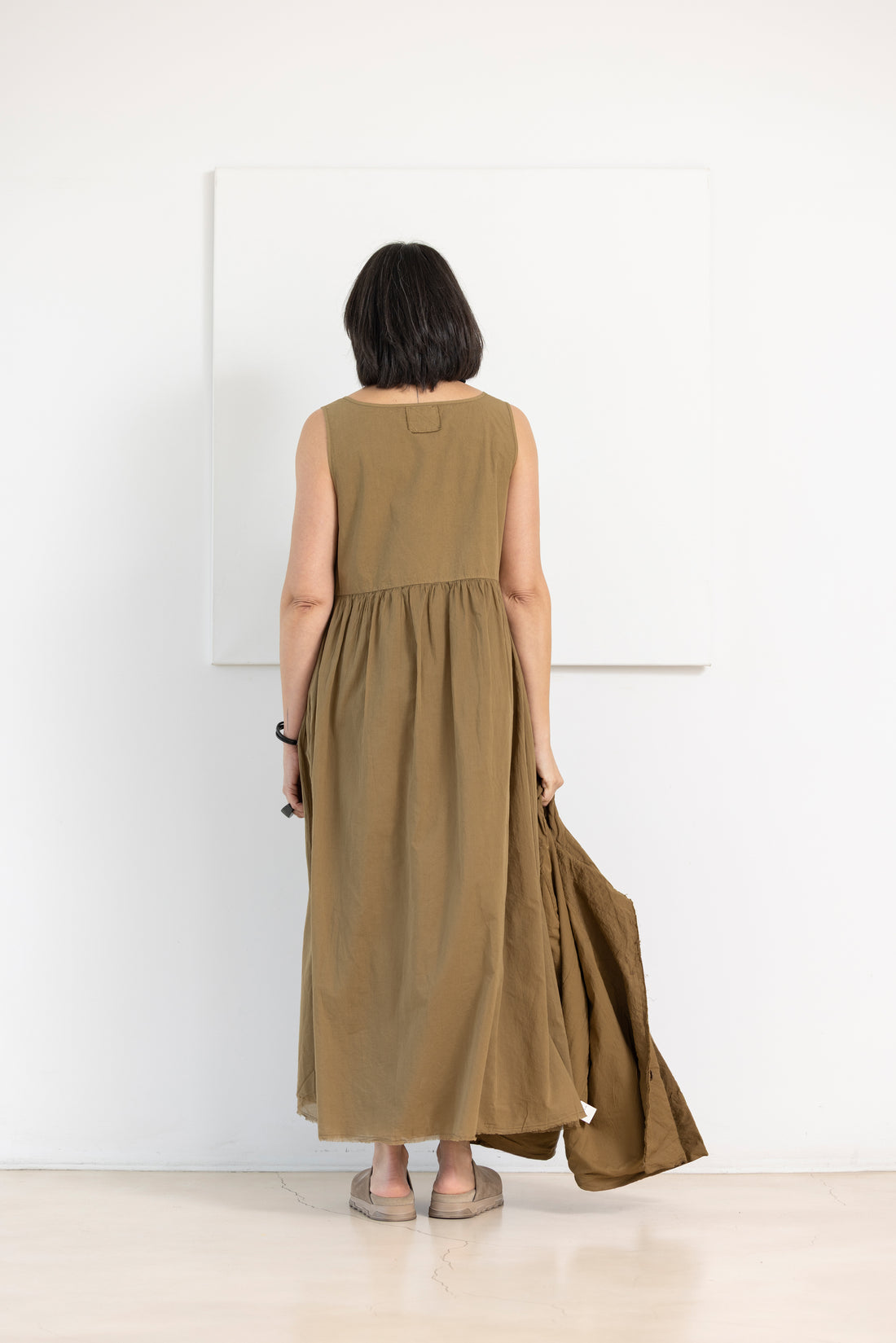 AEQUAMENTE cotton dress legno