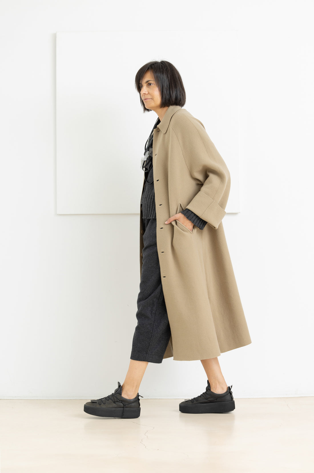 BOBOUTIC DUSTER COAT KHAKI