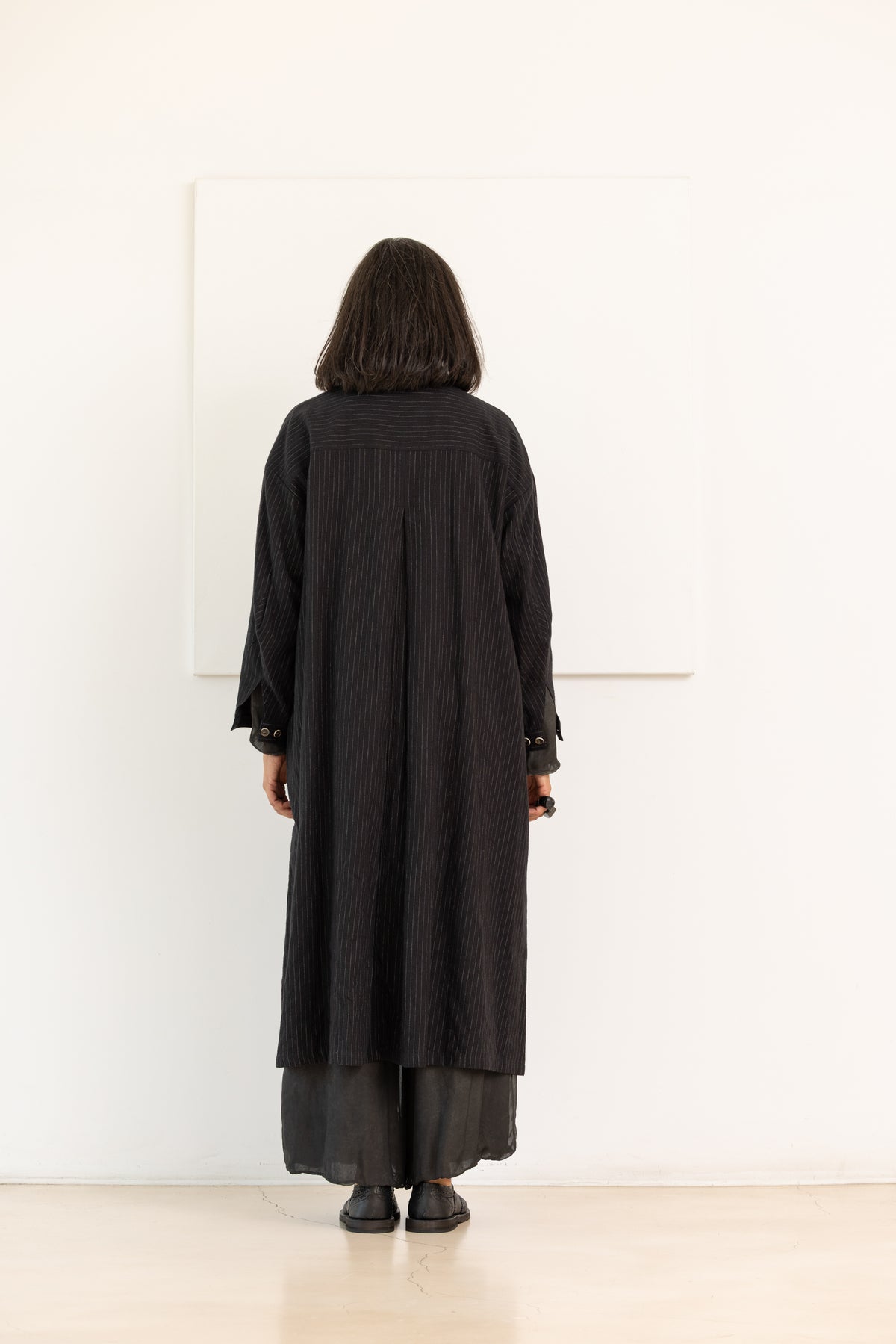 SOH Vestido camisero negro rayas – imagen 5