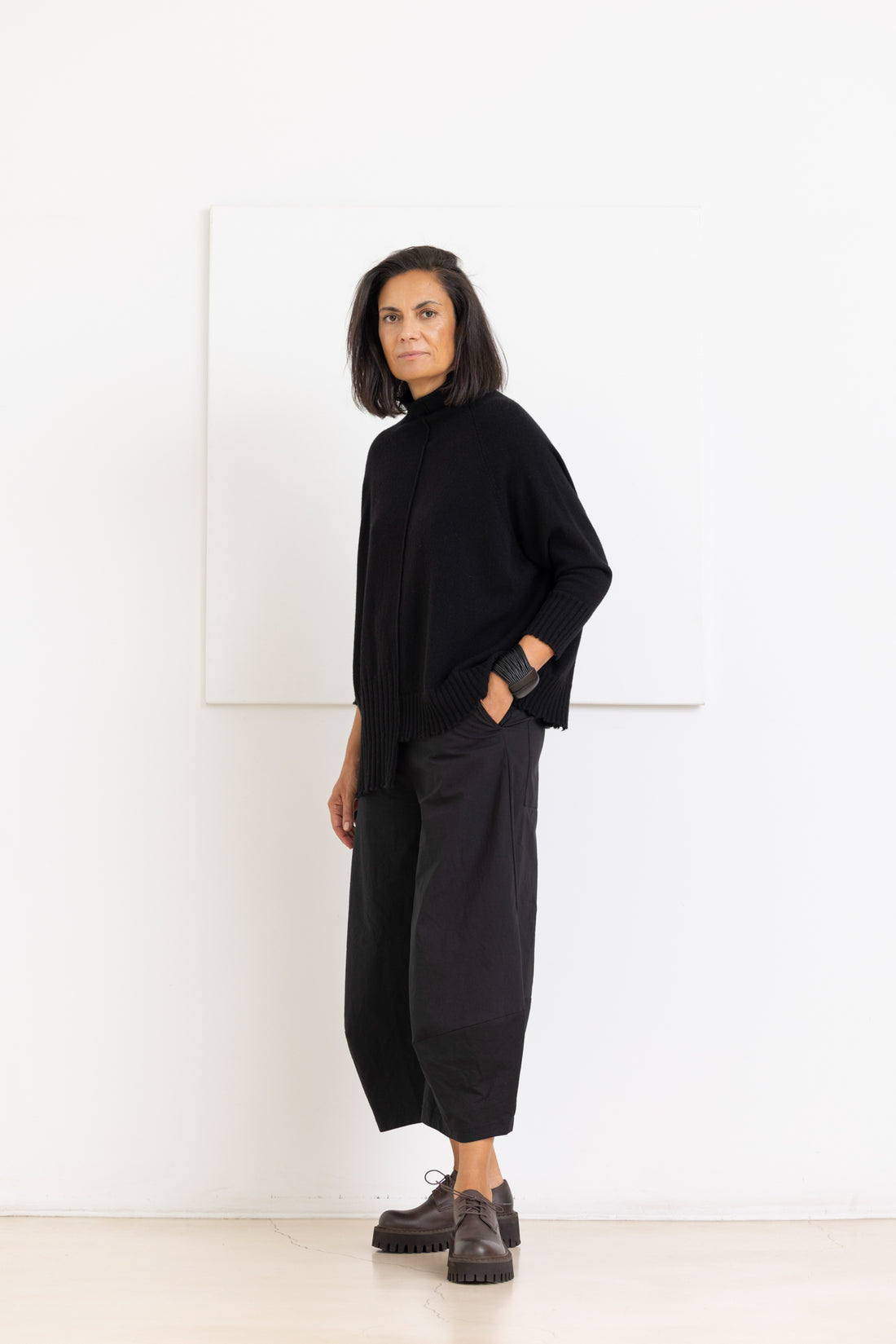 SERIE NUMERICA knitted pull black