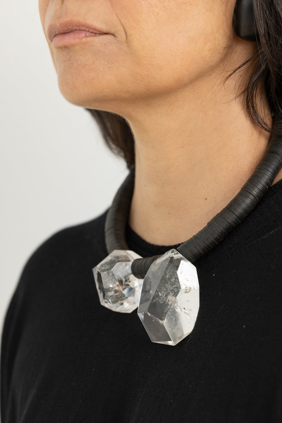 VERONIQUE  2 Clear Quartz necklace