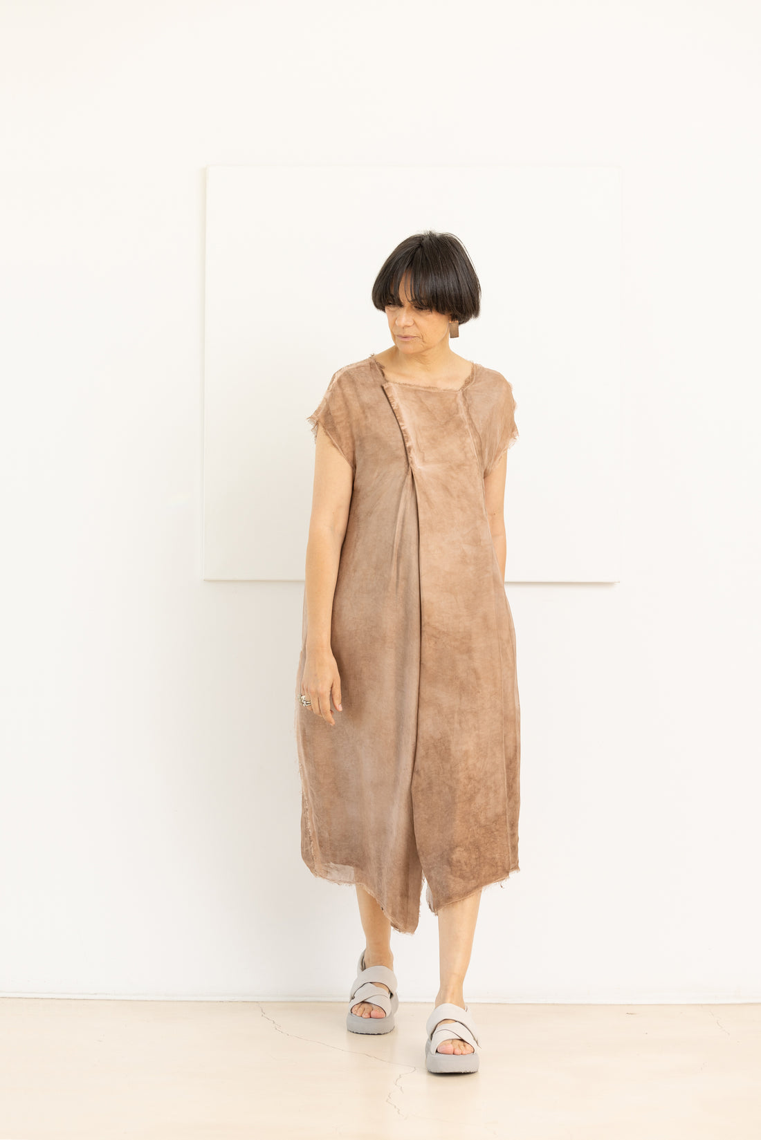 SANCTAMUERTE ABITO DRESS SPICY CINNAMON