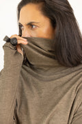 SANCTAMUERTE Top beige grisáceo – imagen 6