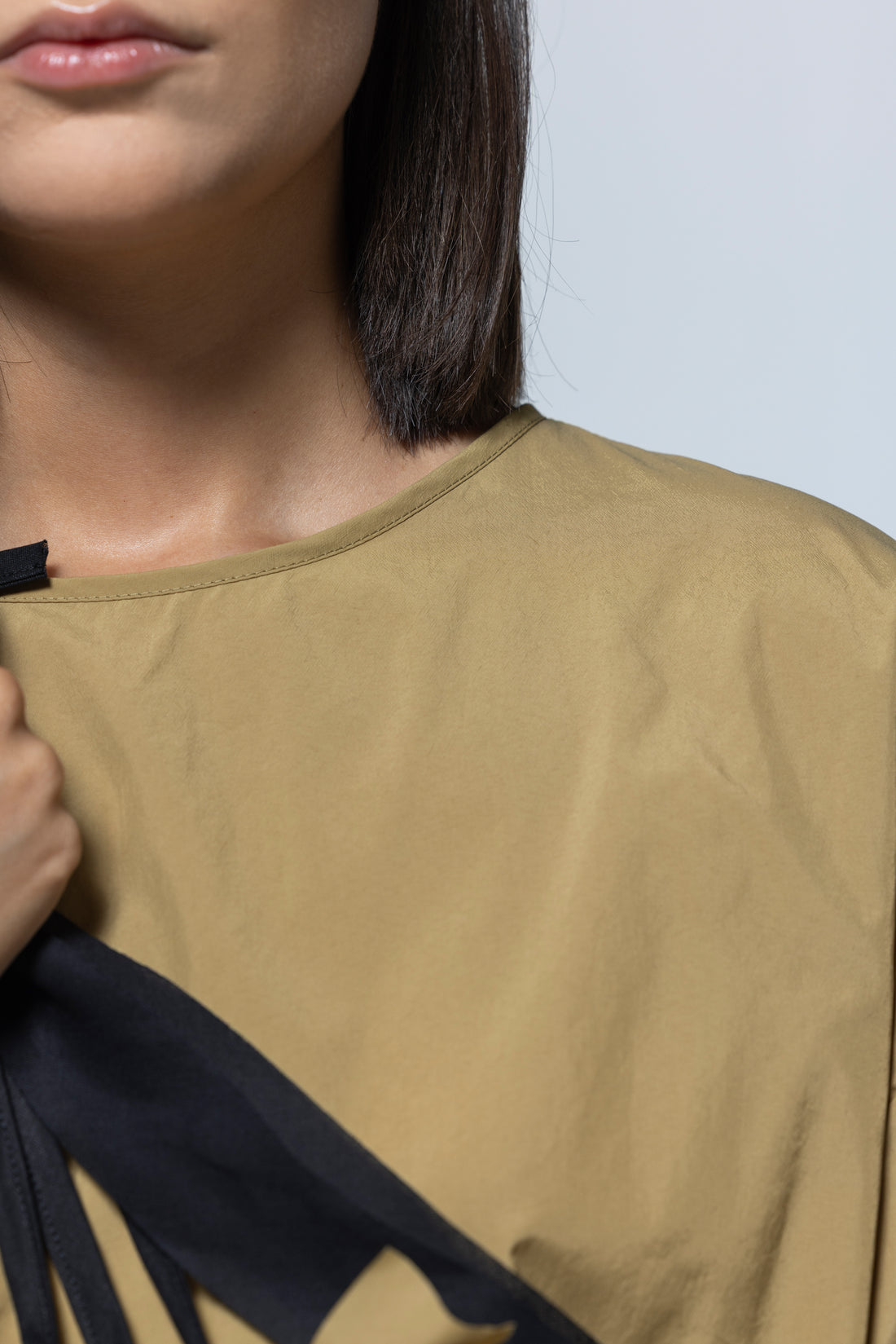 MIIYU KUMO pocket top ocher