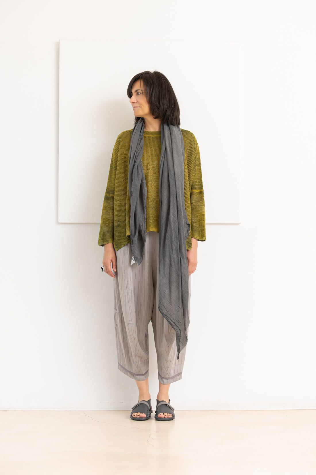 AVANT TOI knit pullover pepita