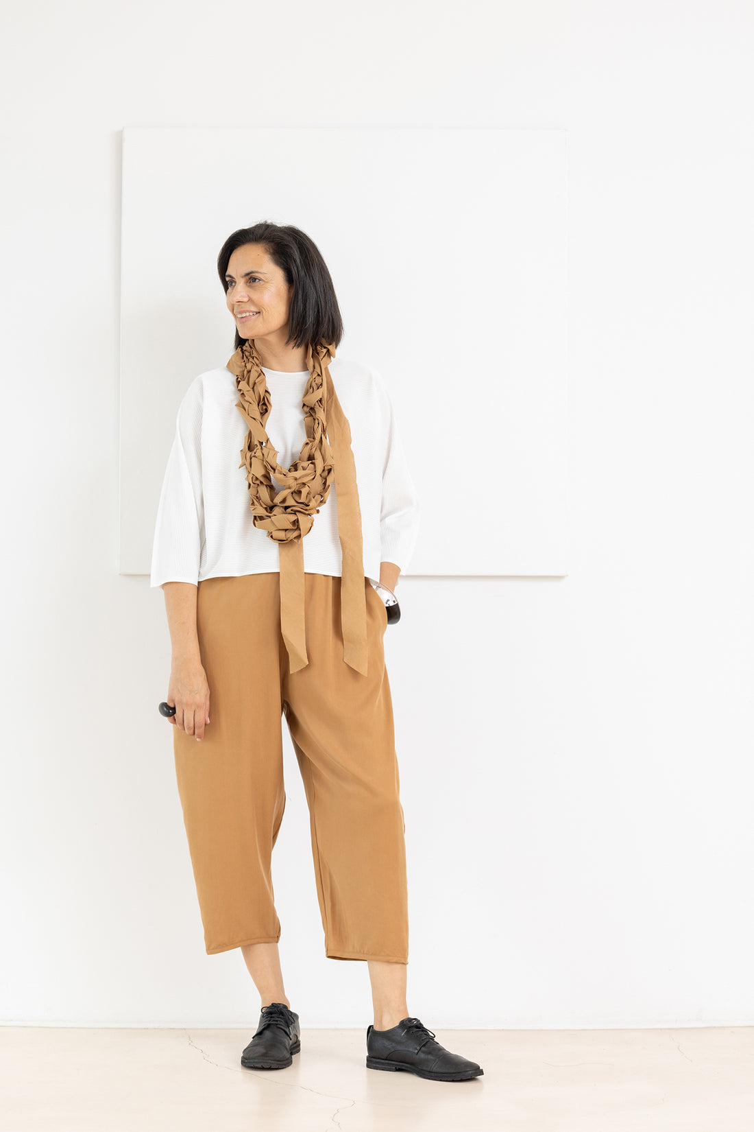 MIIYU BALLOON TROUSERS CARAMEL